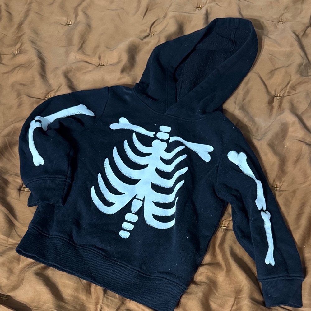 Old Navy Kids Skeleton Hoodie - Black and White